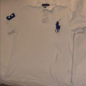 Polo Ralph Lauren white/navy blue logo